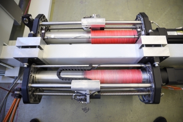 Winch assembly on frame